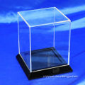 Clear acrylic box with black base, high-end gluing without any bubbles, crystal acrylic madeNew
